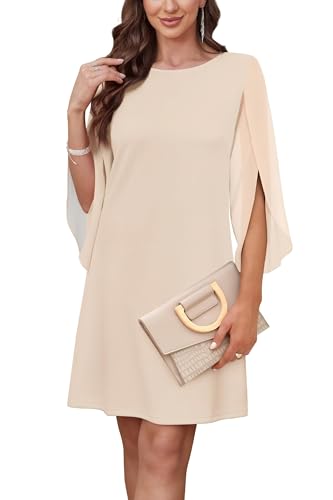 Womens Cocktail Dresses Flutter Sleeve Wedding Guest Dresses for Women 2025 Trendy