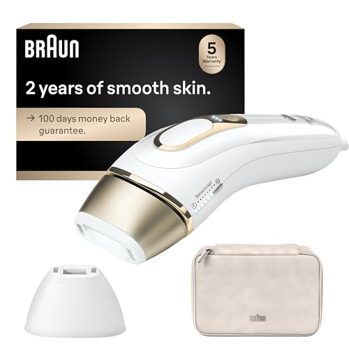 Braun Smart IPL, Silk??Expert Pro 5: at Home Laser Hair Removal for Women and Men, Permanent Visible Hair Reduction in Hair Regrowth for Body & Face, with Venus Swirl Razor, Corded, IPL5137