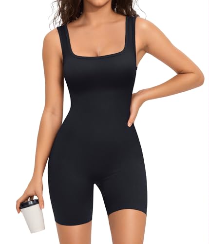 TrainingGirl Bodysuits for Women - One Piece Jumpsuits Workout Gym Bodysuit Going Out Summer Casual Cute Yoga Tank Top