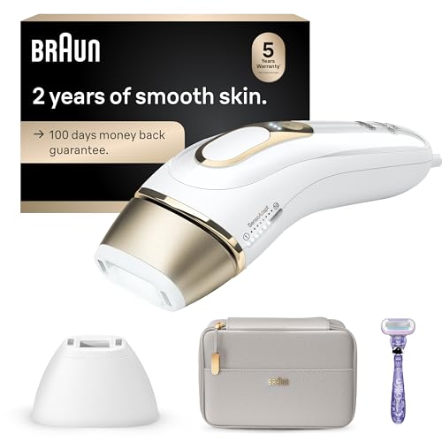 Braun Smart IPL, Silk??Expert Pro 5: at Home Laser Hair Removal for Women and Men, Permanent Visible Hair Reduction in Hair Regrowth for Body & Face, Soft Pouch and Precision Head, IPL5157