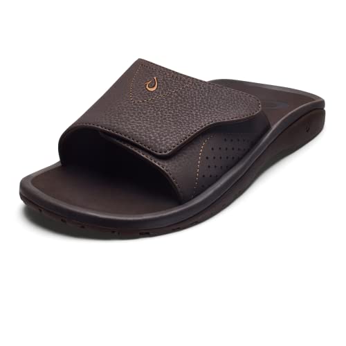 OLUKAI Nalu Slide Men's Versatile Slide Sandals, Water-Friendly & Adjustable Straps, Lightweight & Durable, All-Day Comfort & Support